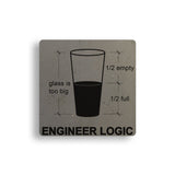 Engineer Logic Concrete Coaster
